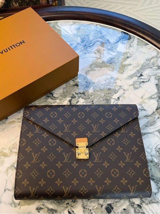 Louis Vuitton Handbags - Louis Vuitton Brown Monogram Envelope Laptop Organizer
